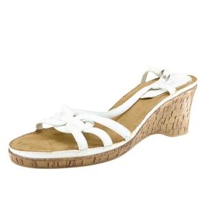 Aerology Sz 8.5 M White Strappy Synthetic Women Sandals